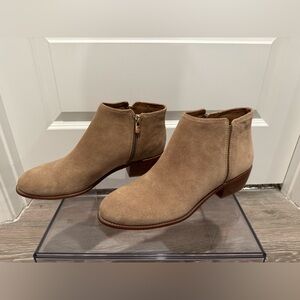 Tan Suede Booties - Antonio Melani
